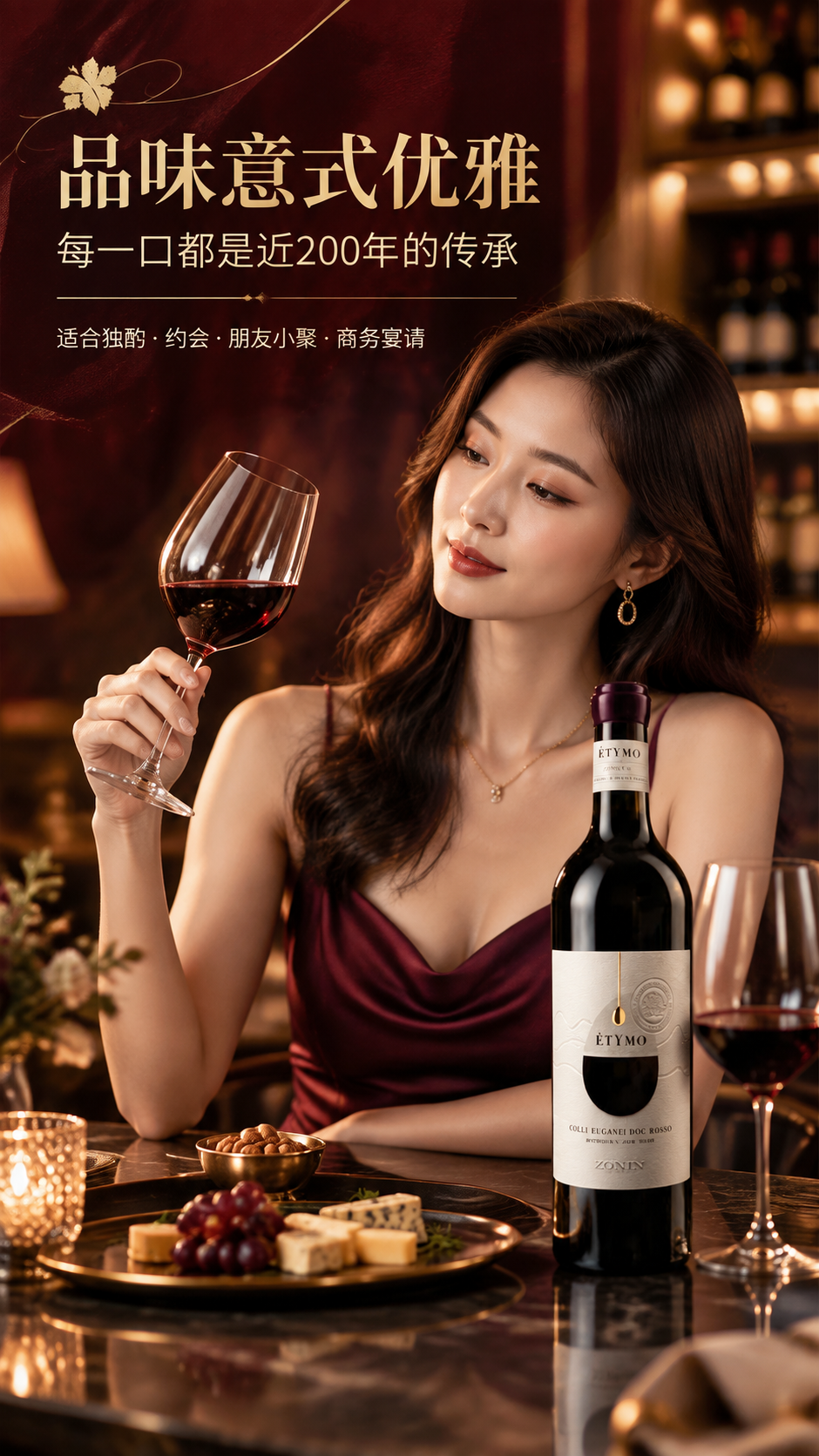[商品] 使用【图1】卓林酒庄ÉTYMO干红葡萄酒；保留瓶身全… - 图片创意预览
