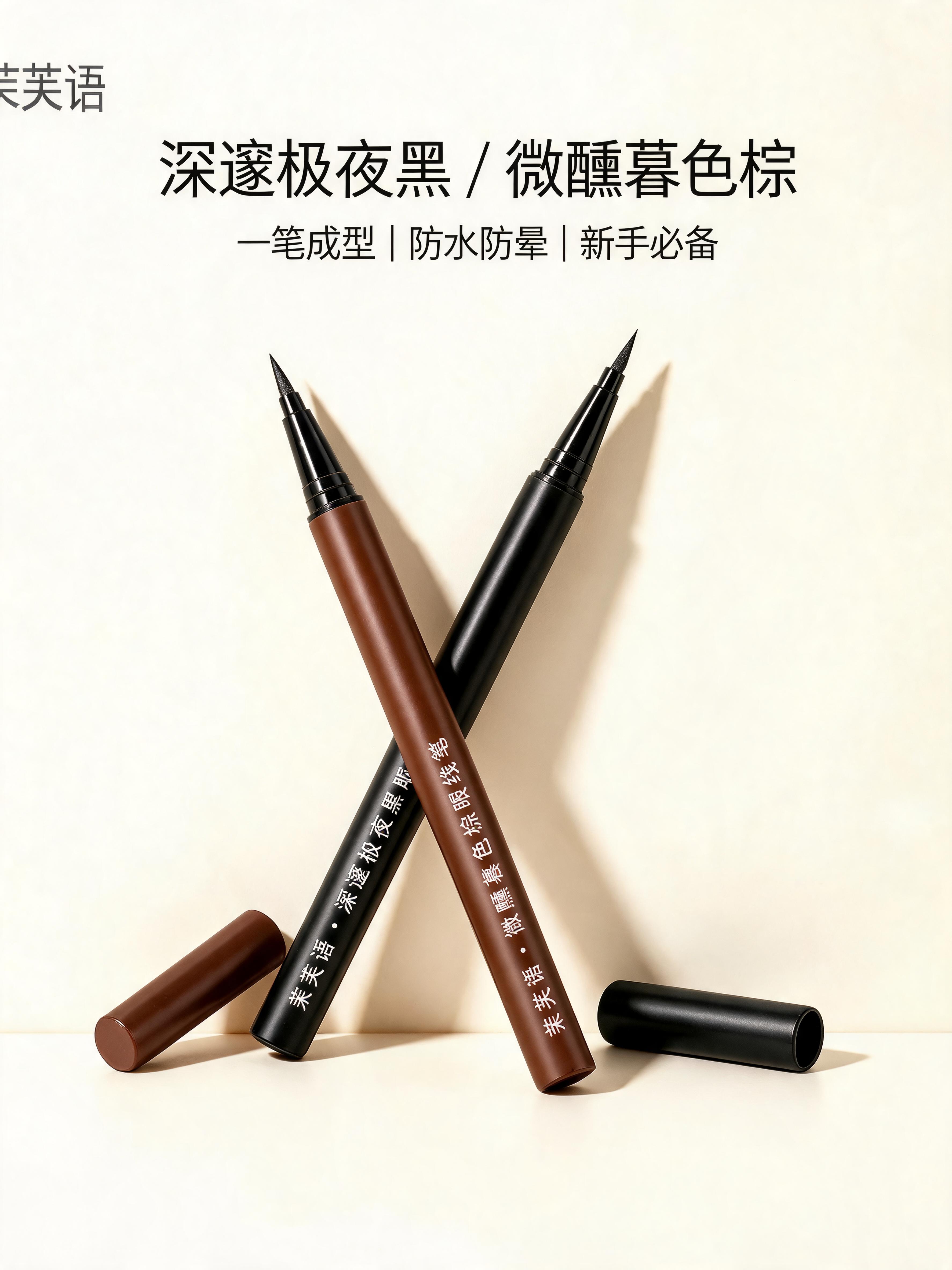保持图片内容完全不变，仅调整画布比例为3:4，眼线笔产品、文字… - 图片创意预览