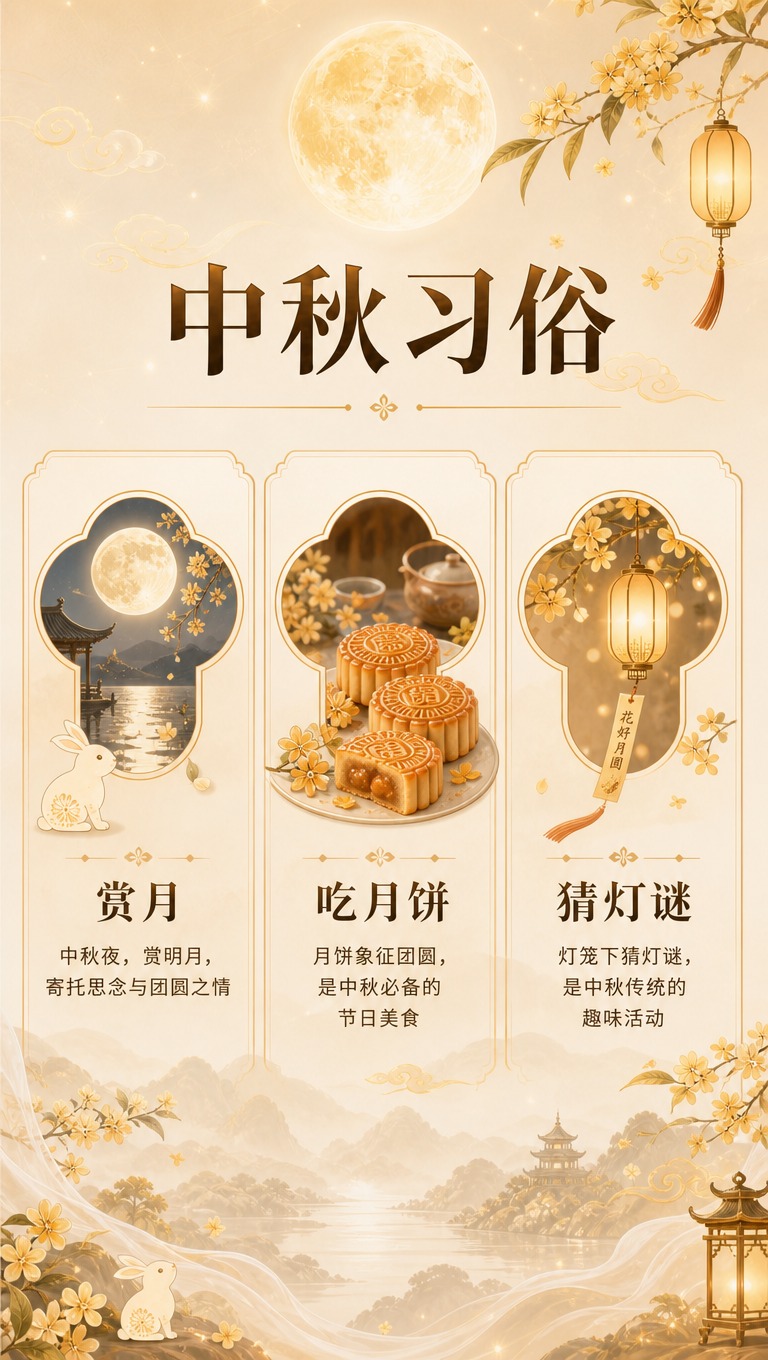 [商品] 使用【图2】网微科技中秋封面图作为风格参考；延续暖金… - 图片创意预览