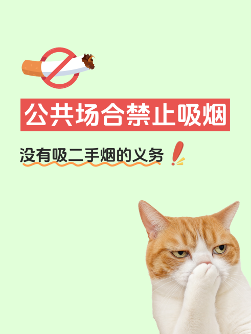 世界无烟日戒烟倡导公益宣传大字报小红书封面预览效果