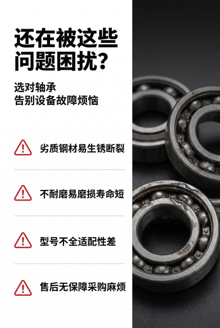 2:3竖版电商详情页痛点海报，8K超高清，工业高级杂志风排版，整体风格与全系列统一无割裂感；画面采用左右分栏网格排版，左侧为痛点标题区，顶部主标题用加粗无衬线工业字体："还在被这些问题困扰？"，副标题预览效果