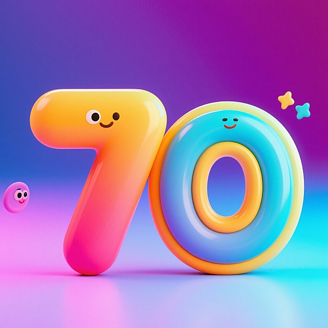 "70"要卡通风格 色彩饱和度高