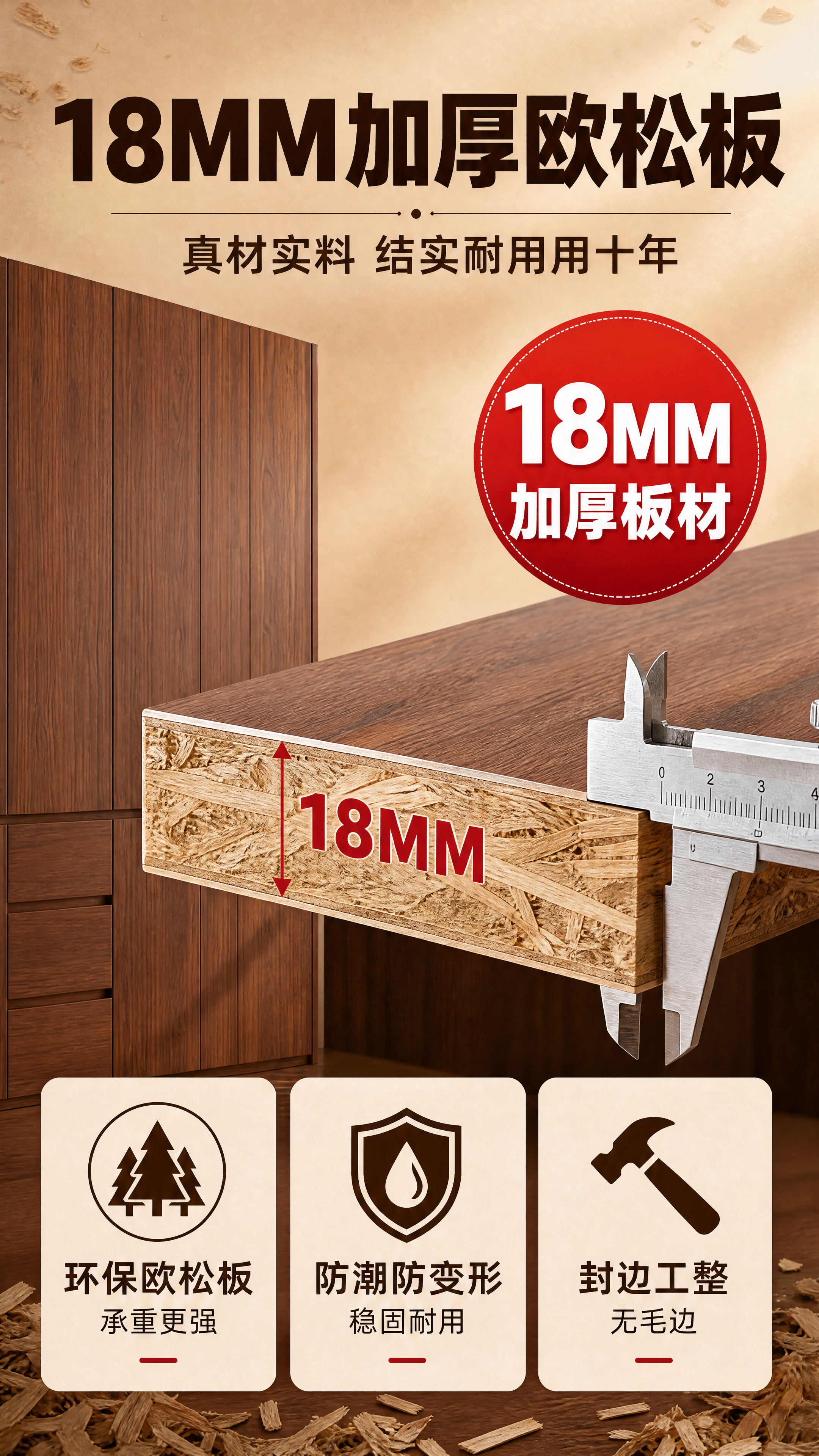 [商品] 使用【图1】胡桃木色衣柜；保留柜体外观、胡桃木颜色和… - 图片创意预览