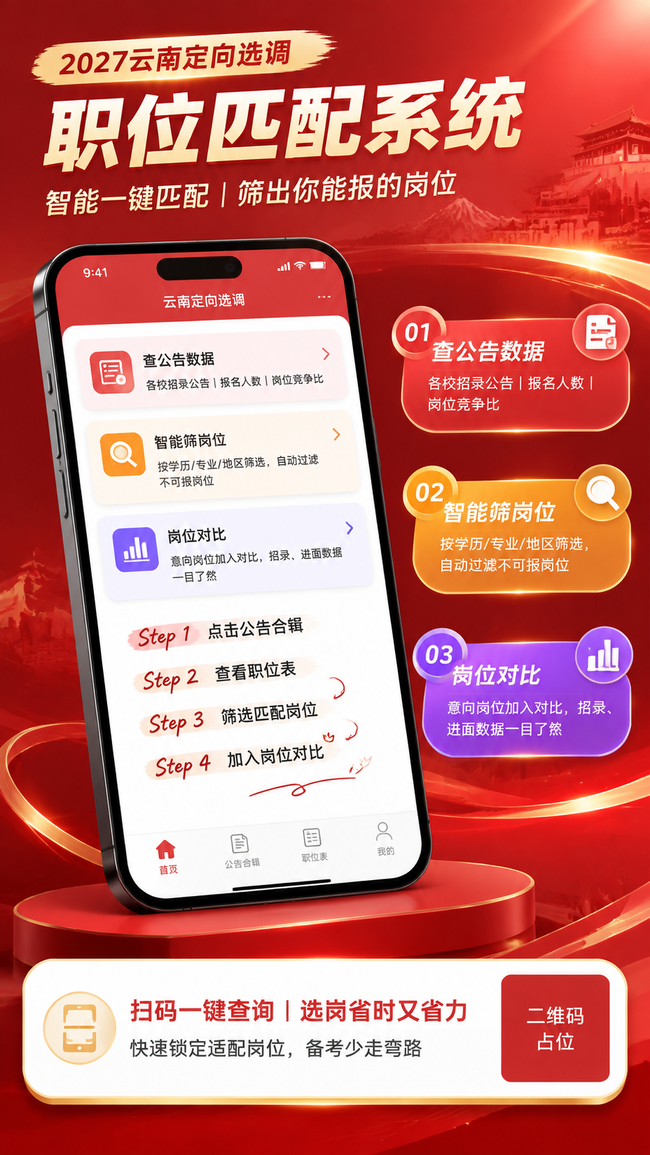 以参考图的版式骨架复刻一张红色系竖版海报（9:16）：三层立体… - 图片创意预览