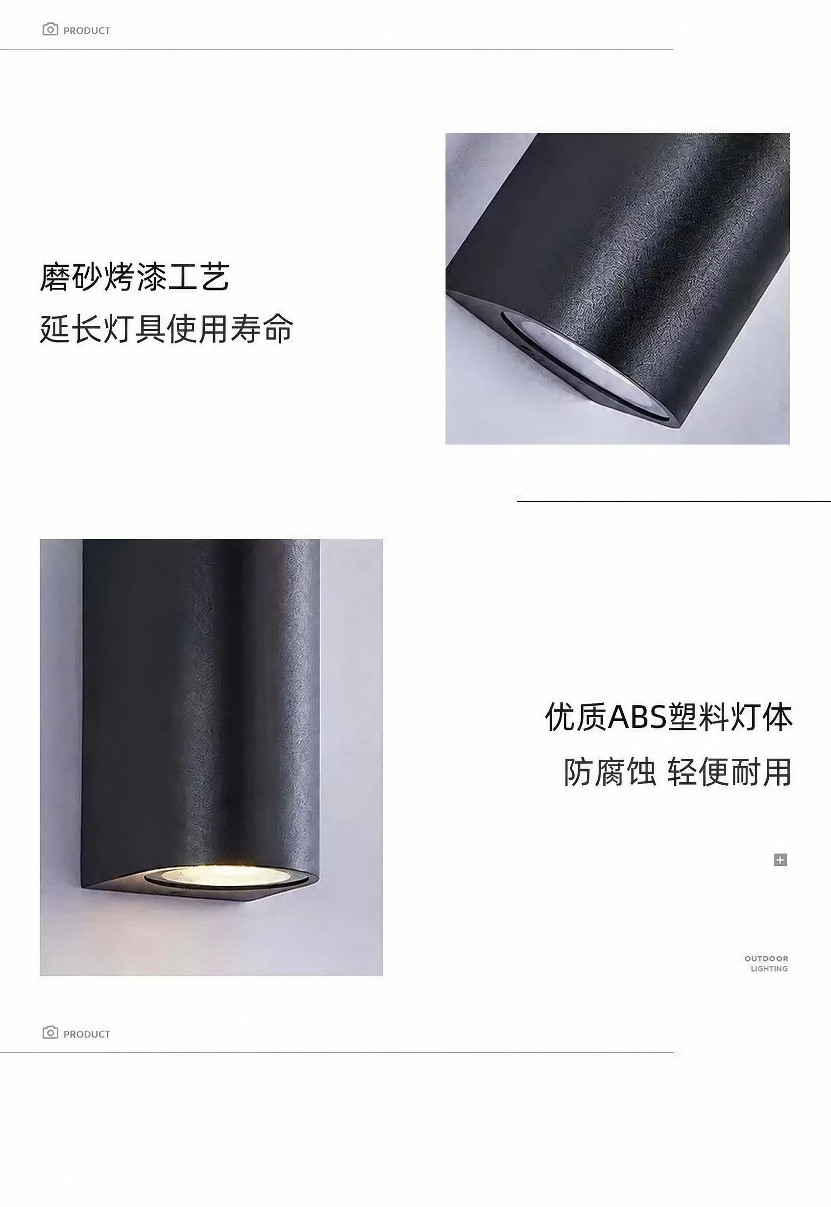将图中“优质铝材灯体”文字替换为“优质ABS塑料灯体”，“防锈… - 图片创意预览
