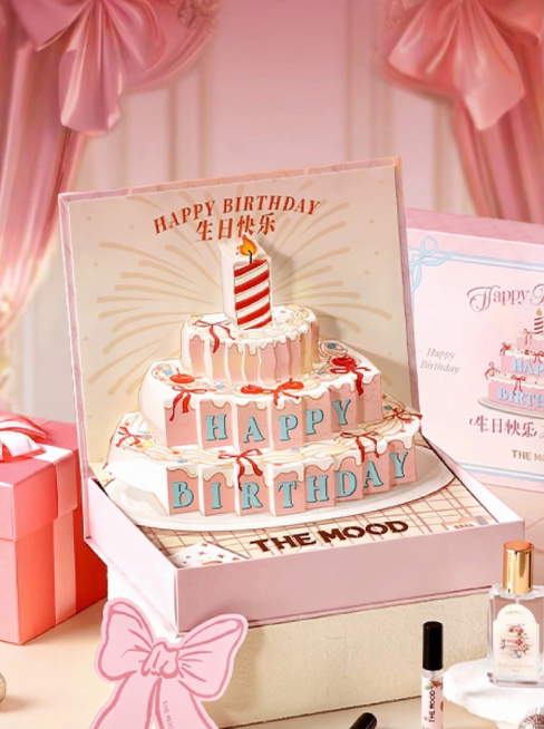 吧下面白色的“THE MOOD”和上面白色的“闪耀生日香水礼盒”“CAKE FOR YOU”去掉预览效果