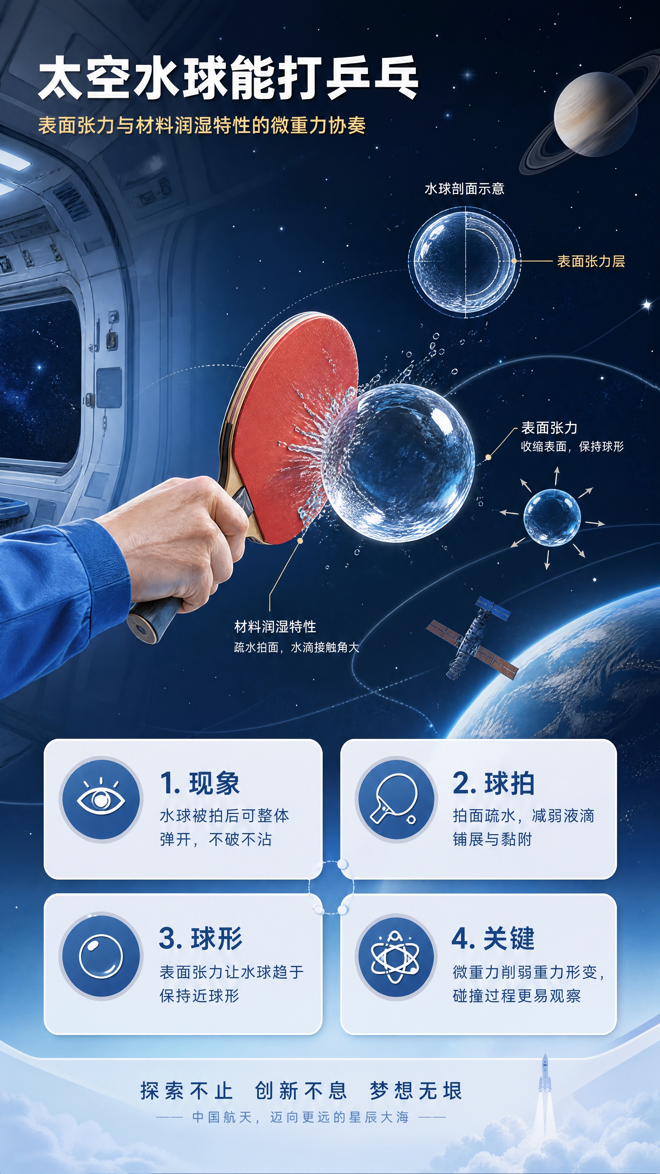 航空航天科普海报第三屏（收束篇），竖版9:16。整体风格与前两… - 图片创意预览