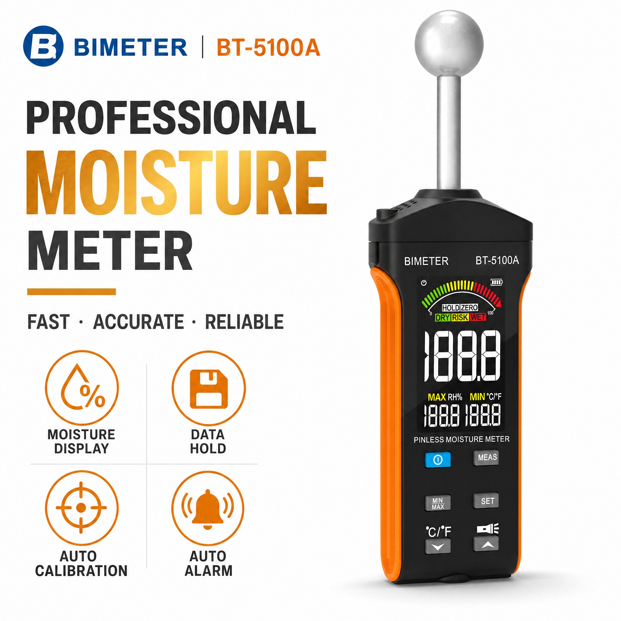 [单张主图] BIMETER BT-5100A 非接触式木材水… - 图片创意预览