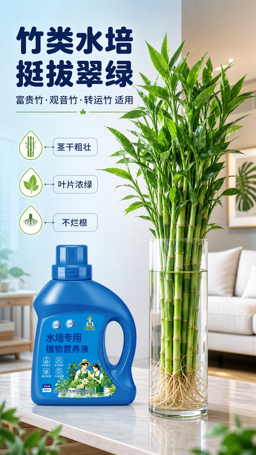 [商品] 使用【图1】欣福君水培专用植物营养液蓝色瓶装；保留瓶… - 图片创意预览
