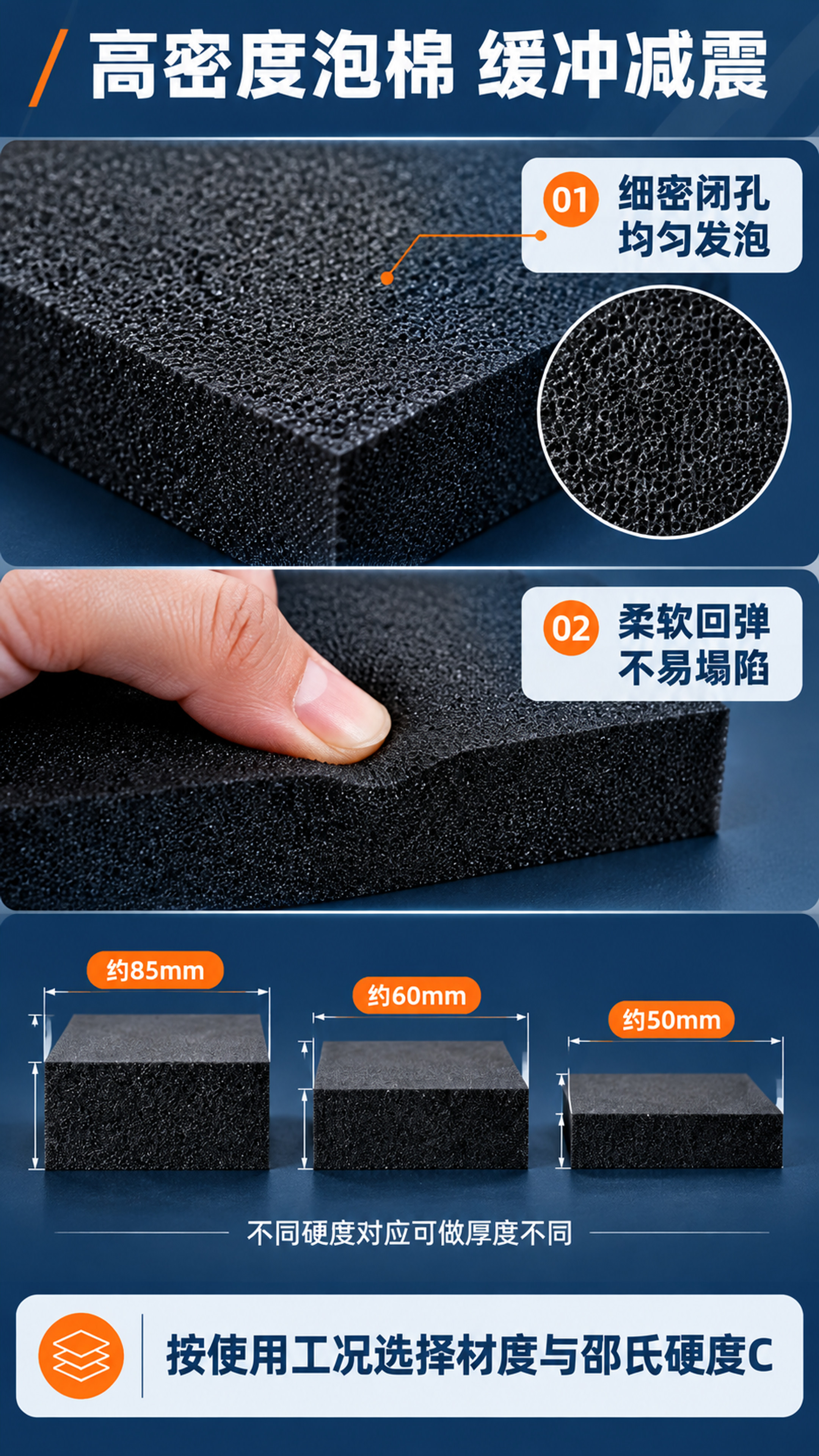 【第7张 材质细节·泡棉微距与厚度】 [商品] 使用图1黑色E… - 图片创意预览