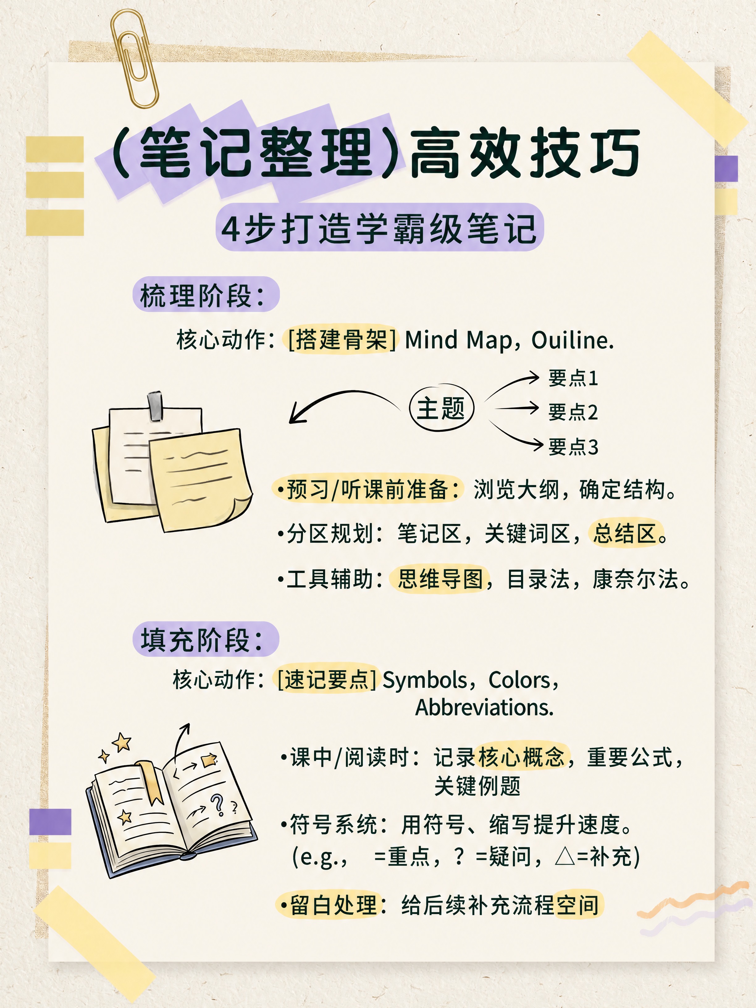 小红书笔记封面，插图大字，手账拼贴风，版式精美，小红书笔记封面… - 图片创意预览