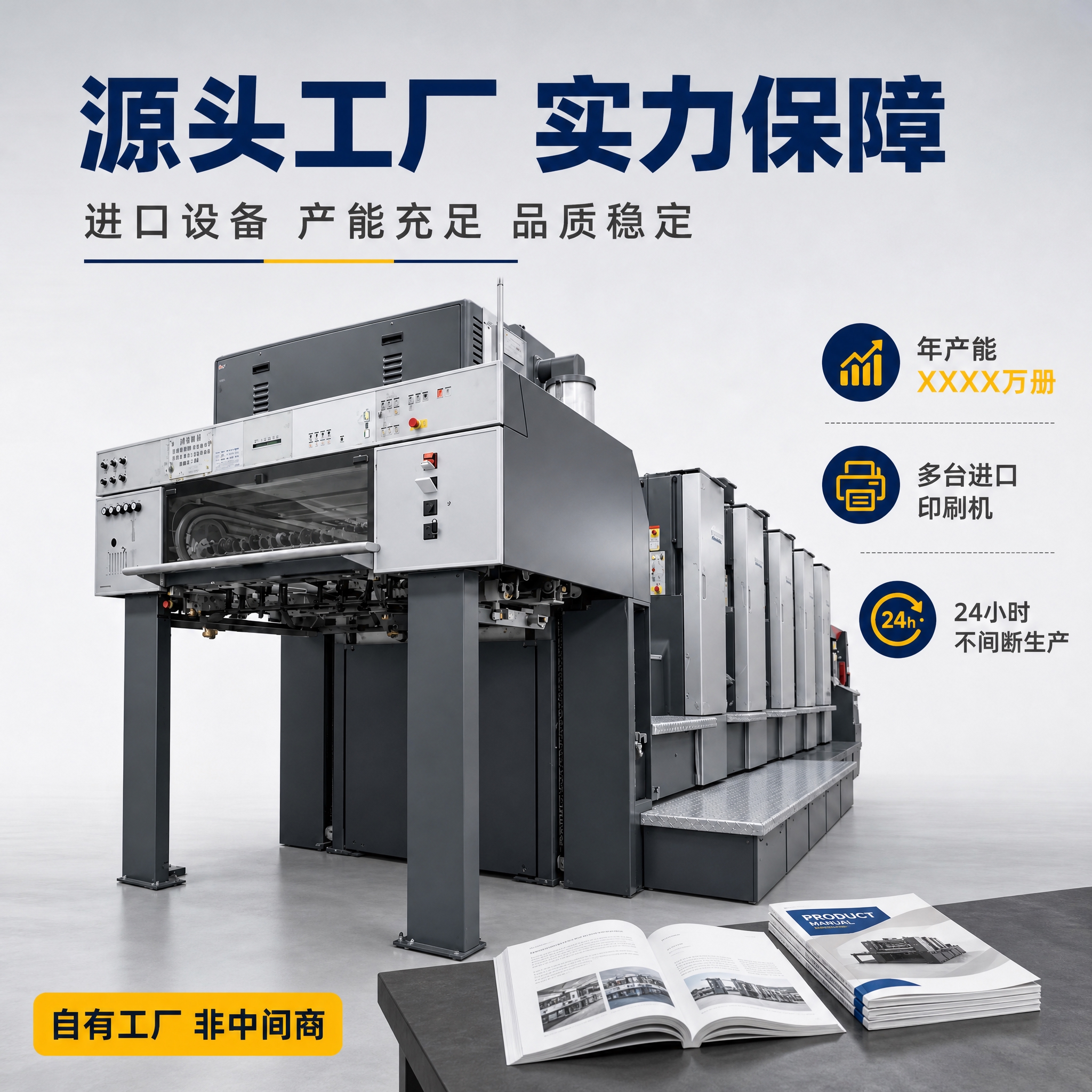 [主图-5] 工厂实力展示图，融入大型印刷机器，突出源头工厂、… - 图片创意预览