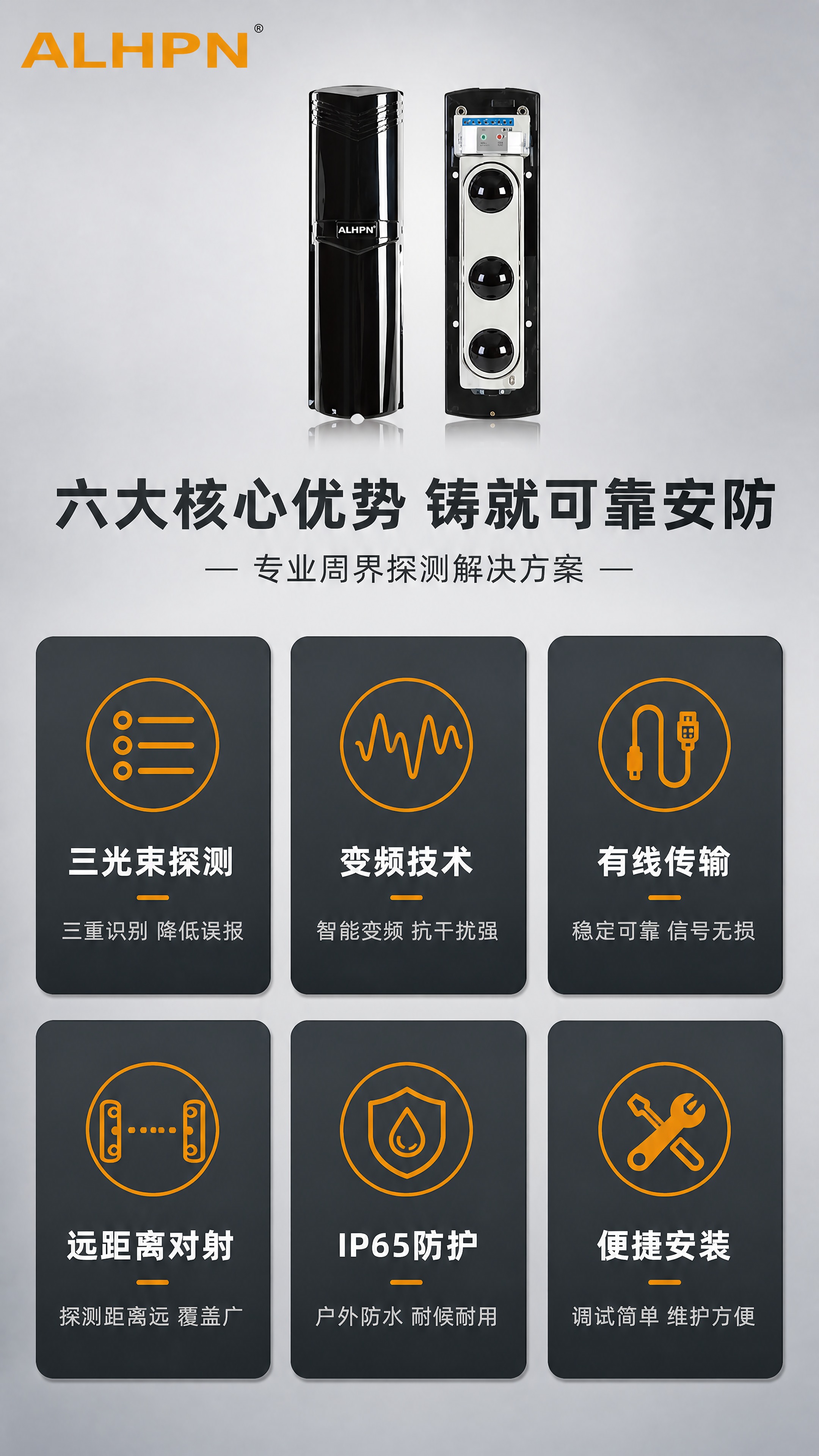 [商品] 使用【图1】ABE三光束有线变频对射探测器；商品处理… - 图片创意预览