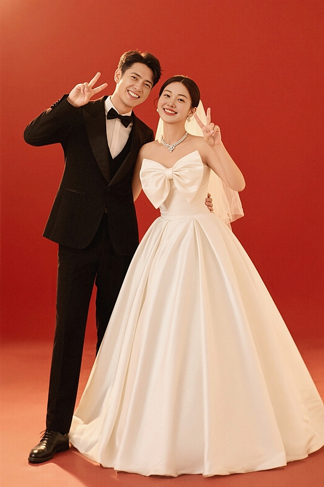 假装结婚照