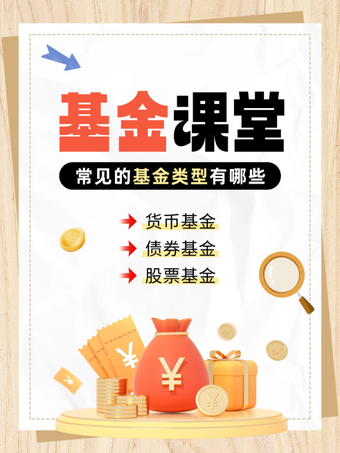 金融基金知识科普大字小红书封面预览效果