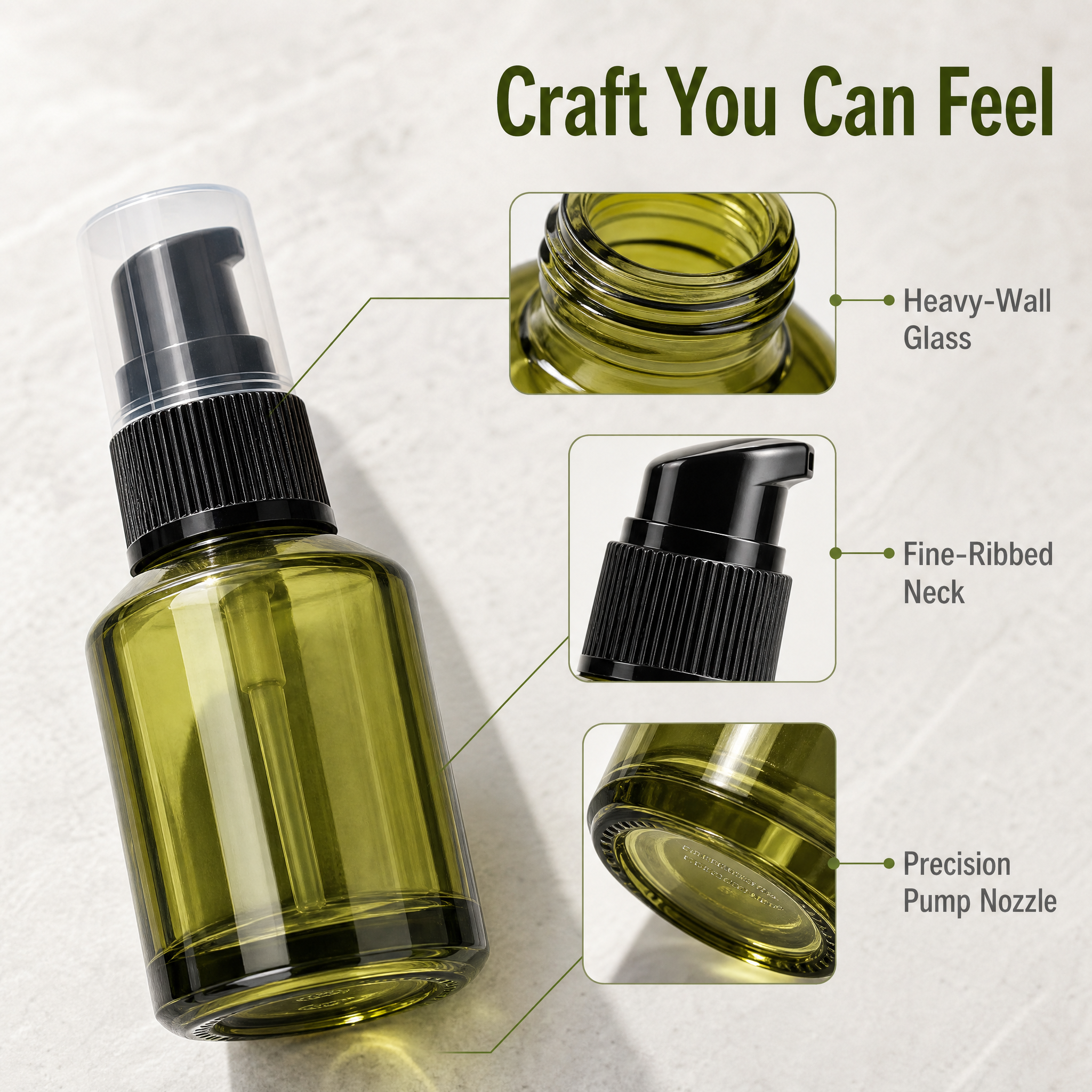 [主图-3] 3 Pack 15ml Olive Green… - 图片创意预览