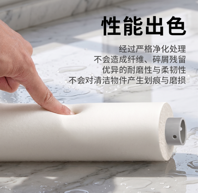 保留原产品、手、文字内容不变，更换背景场景为干净的湿水台面，有水渍和湿润效果，展示产品在有水环境中，保持产品和文字不变，整体风格干净高级商业质感，光影自然预览效果