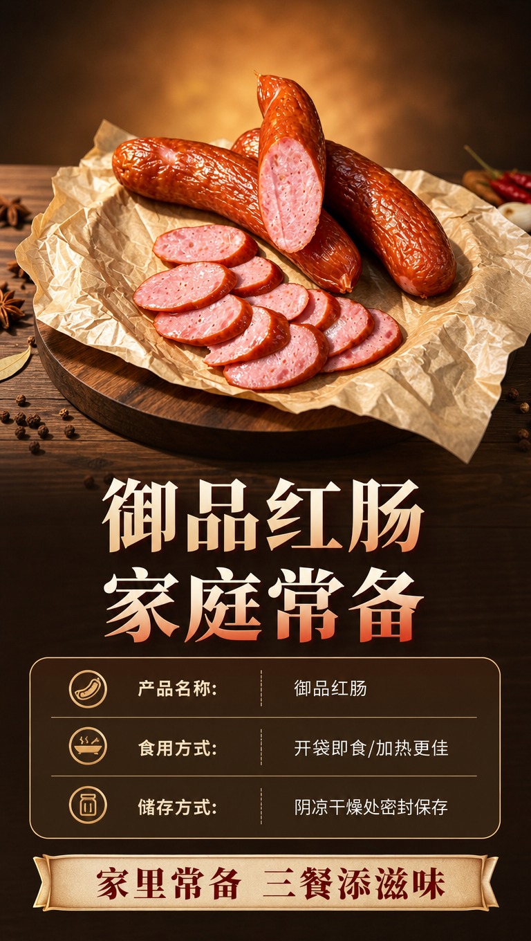 [商品] 使用【图3】御品红肠全家福展示图；保留红肠整肠、切片… - 图片创意预览