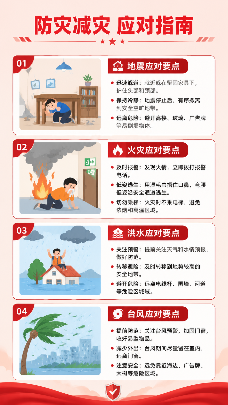 [第4屏] 本屏功能定义：科普防灾减灾基础常识与突发灾害应对措… - 图片创意预览