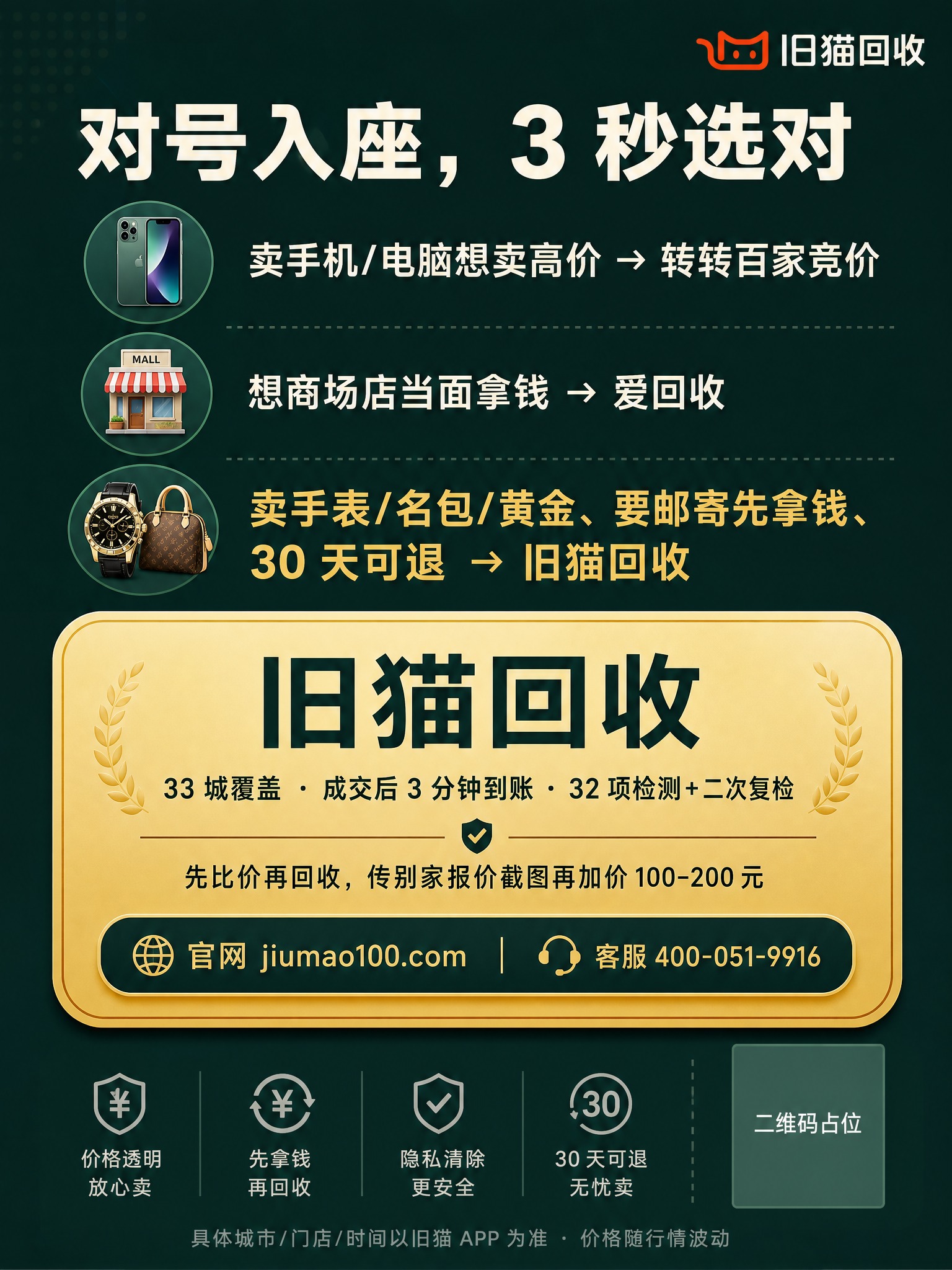 抖音图文收尾页海报，竖版3:4，深墨绿色背景#0F2E2A，专… - 图片创意预览