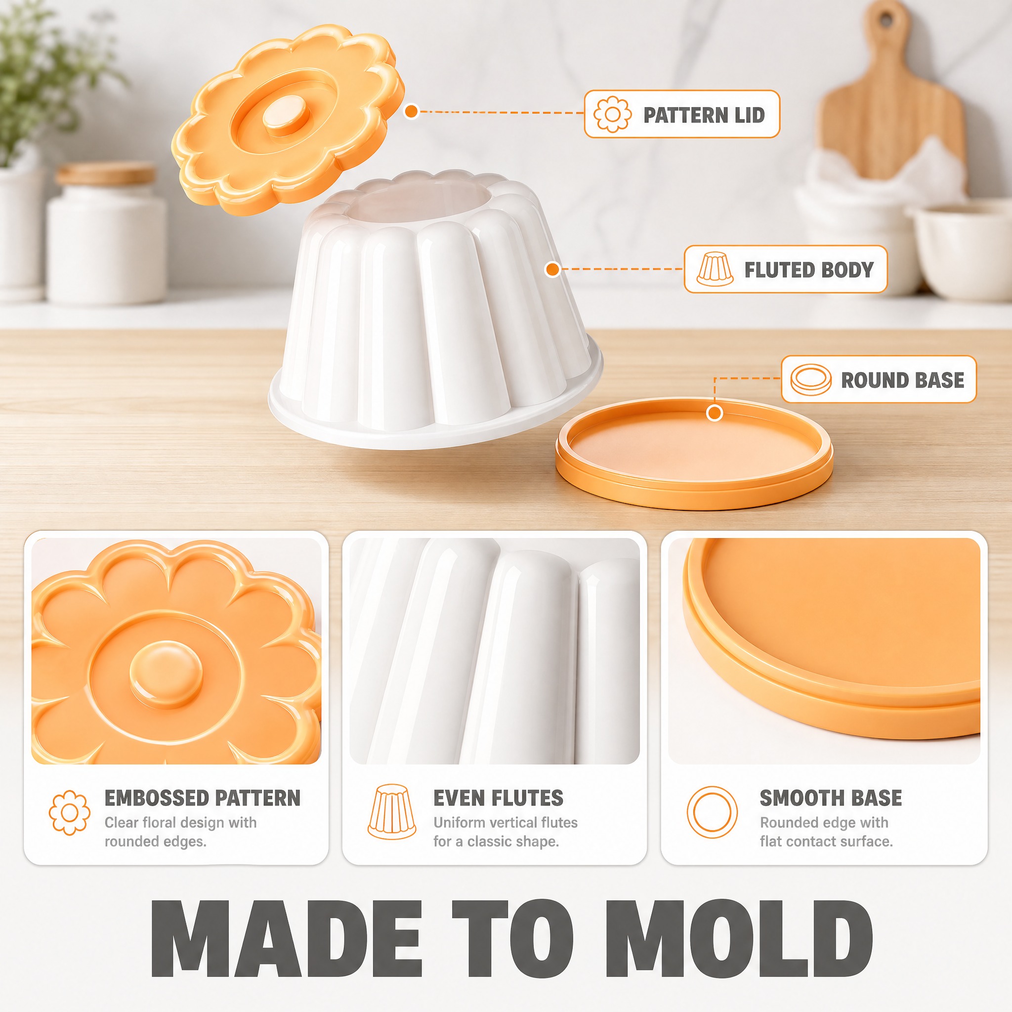 [主图-3] 8 Pcs Pudding Molds with… - 图片创意预览