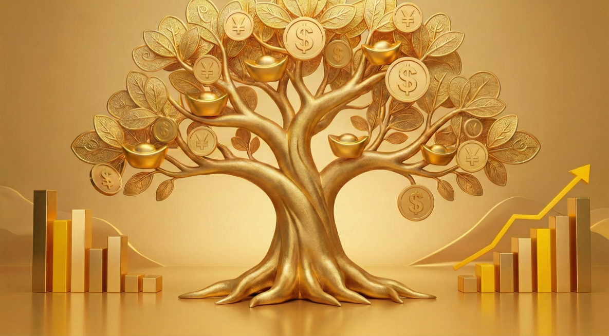 去除图中金块、元宝、不沾在树上的货币预览效果