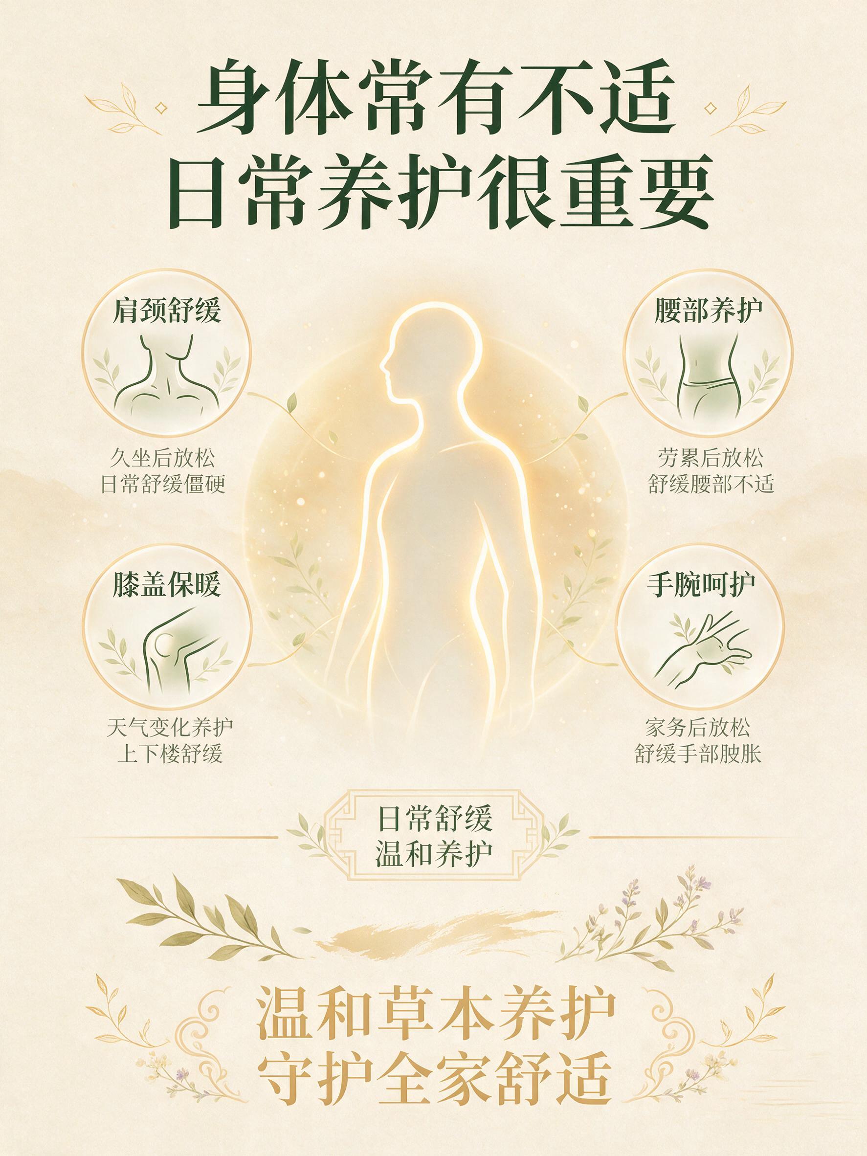 315×420竖版电商详情页，主题家庭日常舒缓养护科普。现代中… - 图片创意预览