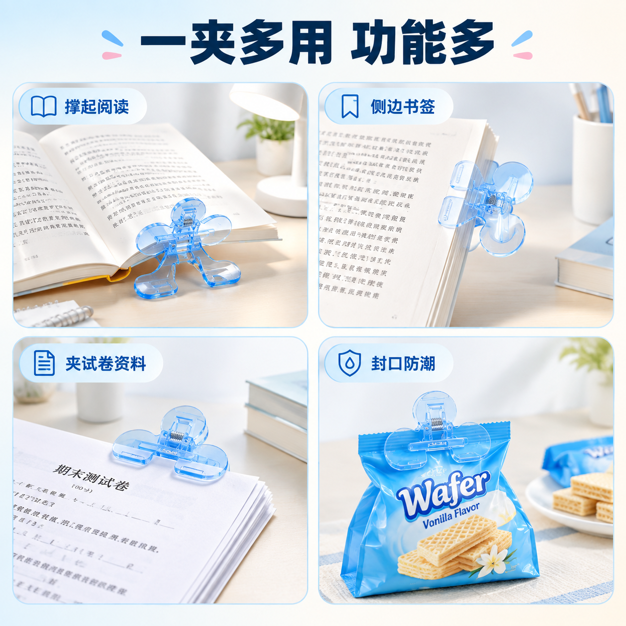 [主图-4] 一夹多用场景宫格图，多场景使用方式展示。 [统一… - 图片创意预览