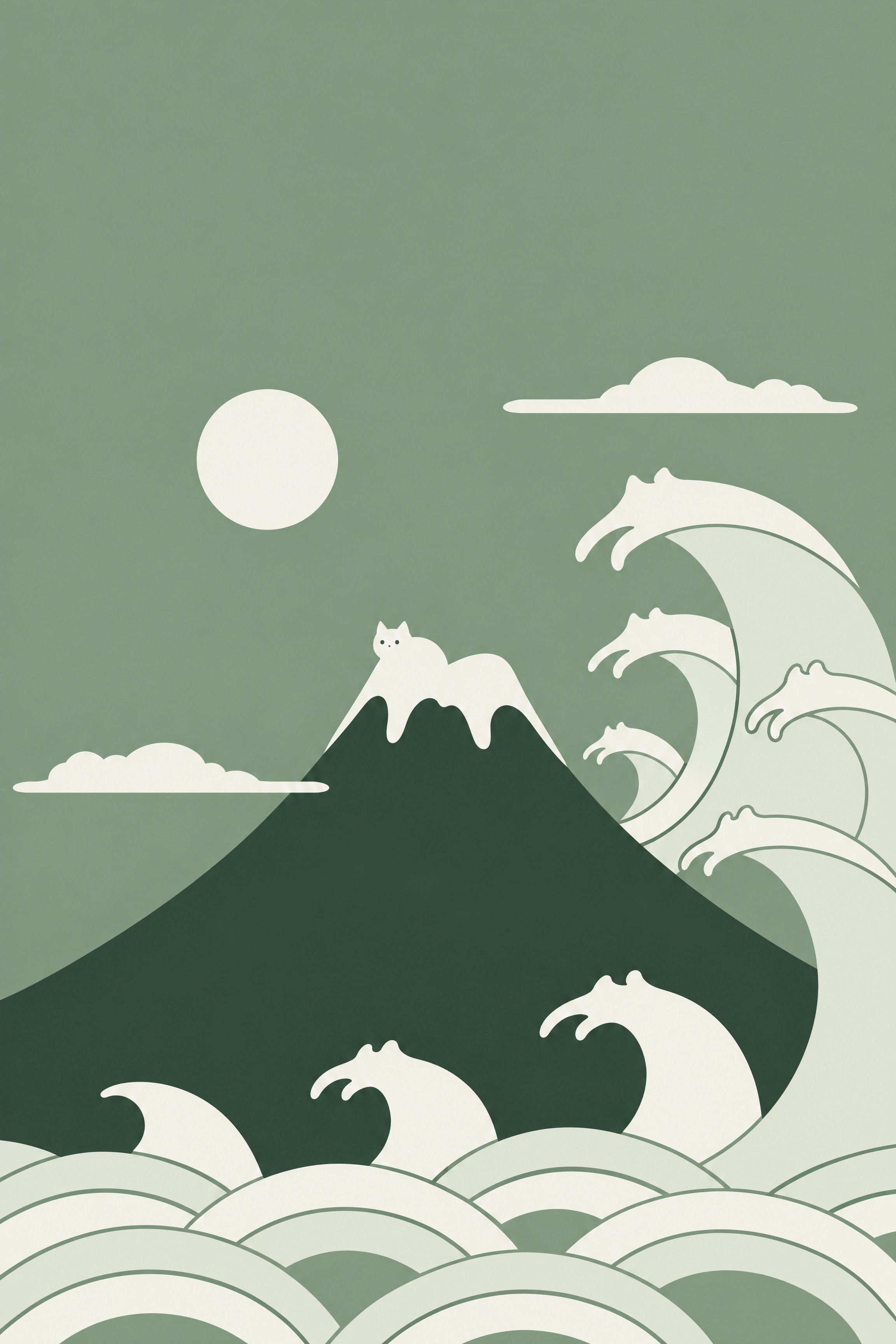 提取图中的门帘图案，去除中间的竖缝/竖痕，去除背景的波浪纹理和… - 图片创意预览
