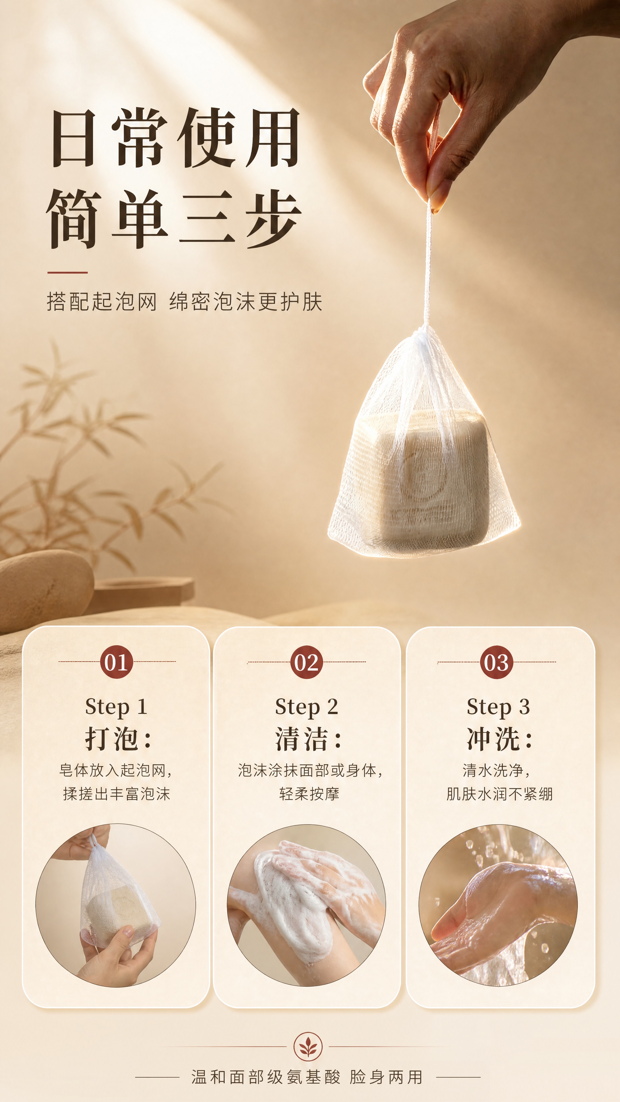 [商品] 使用【图4】正秀七白草本润肤皂起泡网悬挂图；保留皂体… - 图片创意预览