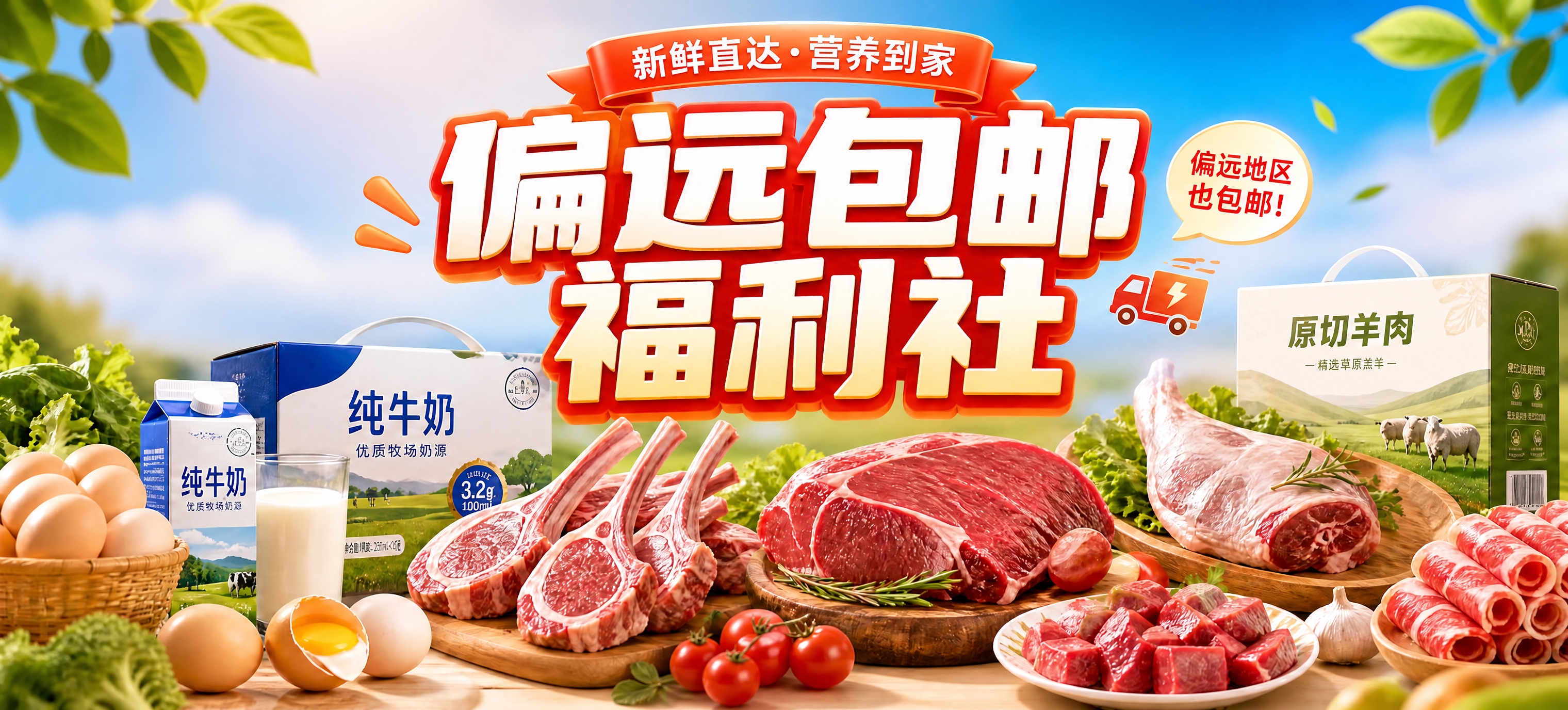 去掉图片左侧的品质保证、偏远包邮、新鲜直达三个标签，保持画面其… - 图片创意预览