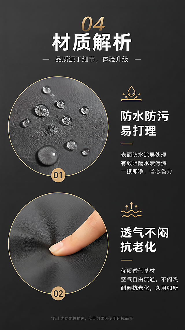 使用商品详情页技能根据商品图「图片1」「图片1」「图片1」「图片1」「图片1」「图片1」生成详情页，参考图为「图片1」，商品名称为豪爵UHR改装座垫总成，卖点为专车专用无损安装防水防污好打理舒适柔软，适配平台为淘宝/天猫，图片比例为9:16，需求屏数为8张，图片上面要有途逸机车座垫那种图片作为logo