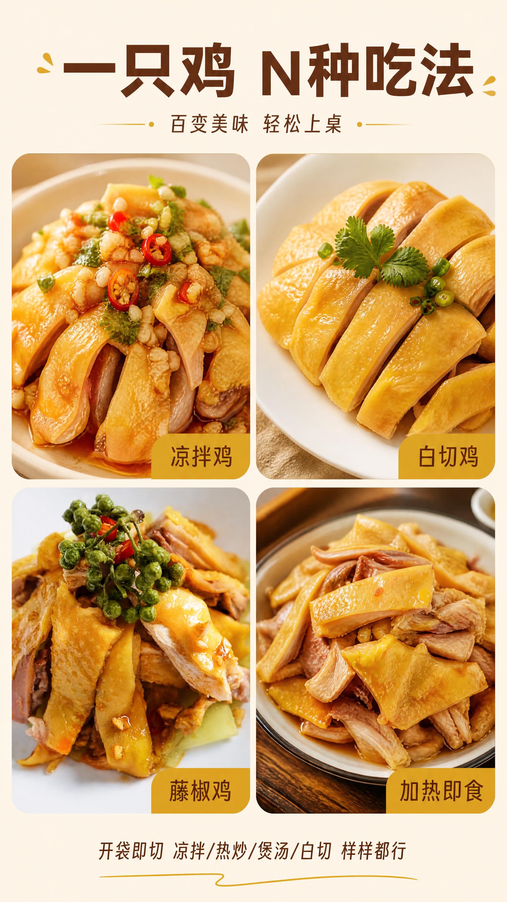 [第5张] 百变吃法场景-多种食用方式展示。本张使用拼图版式，… - 图片创意预览