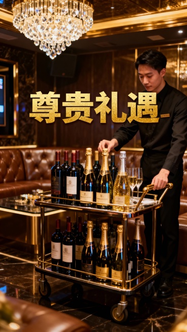 生成50张商务KTV的照片，加入一些文字预览效果