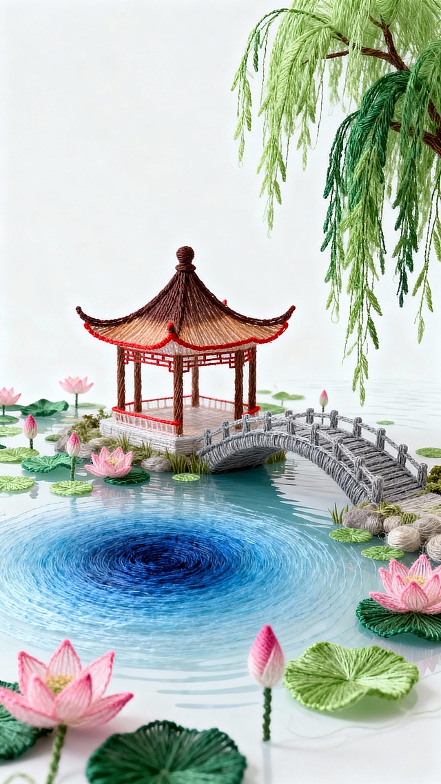 🌴雨林吊桥连古树，彩蝶绕溪舞超梦幻🦋