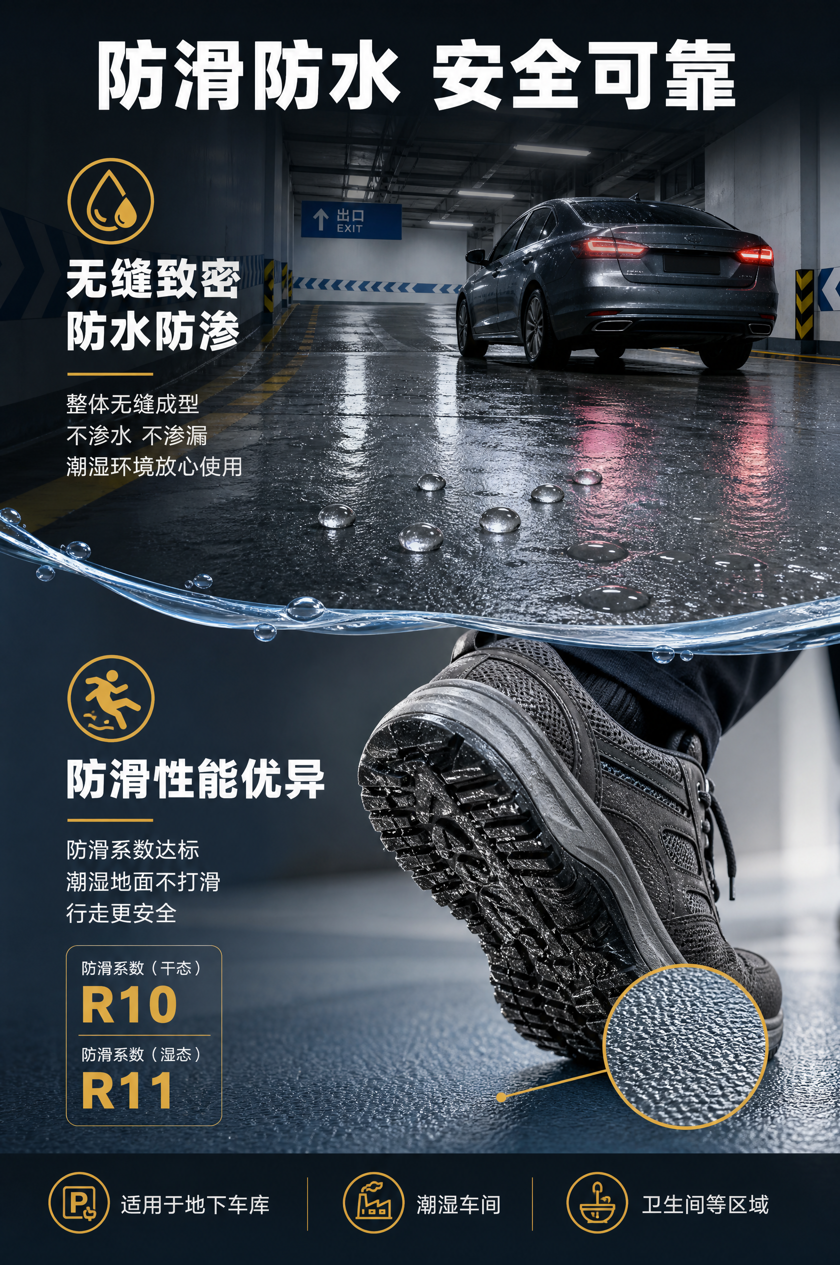 [详情页-第5张] 卖点精修-防滑防水，核心任务是证明产品的防… - 图片创意预览