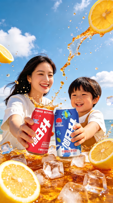 让两个易拉罐比例协调预览效果