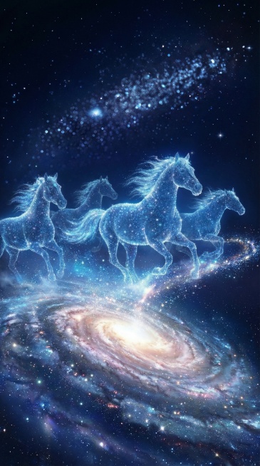 往右上方奔跑，下面是星河预览效果