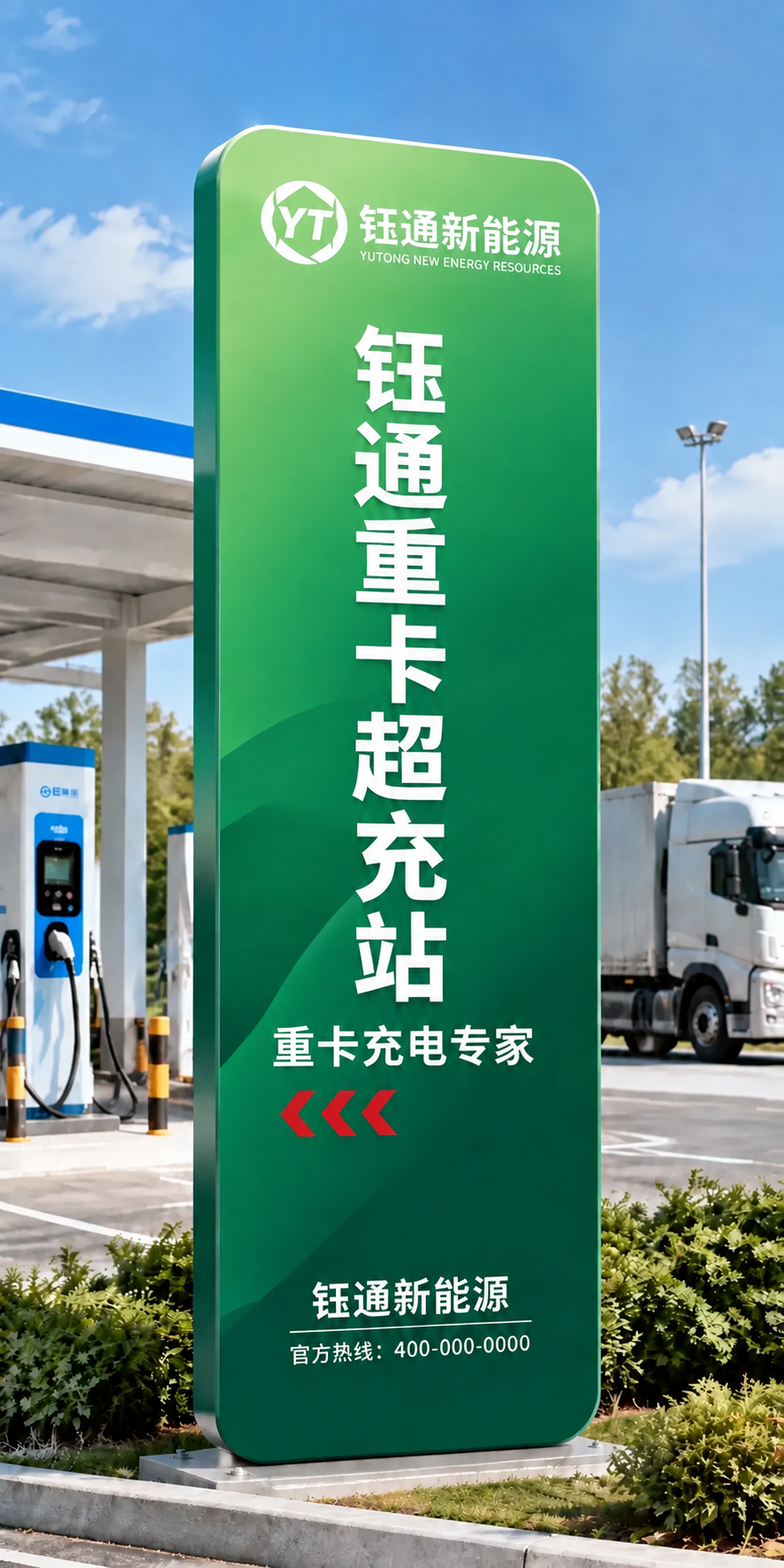 将标识牌的蓝色底色全部改为国家电网风格的绿色（国网绿，清新环保… - 图片创意预览