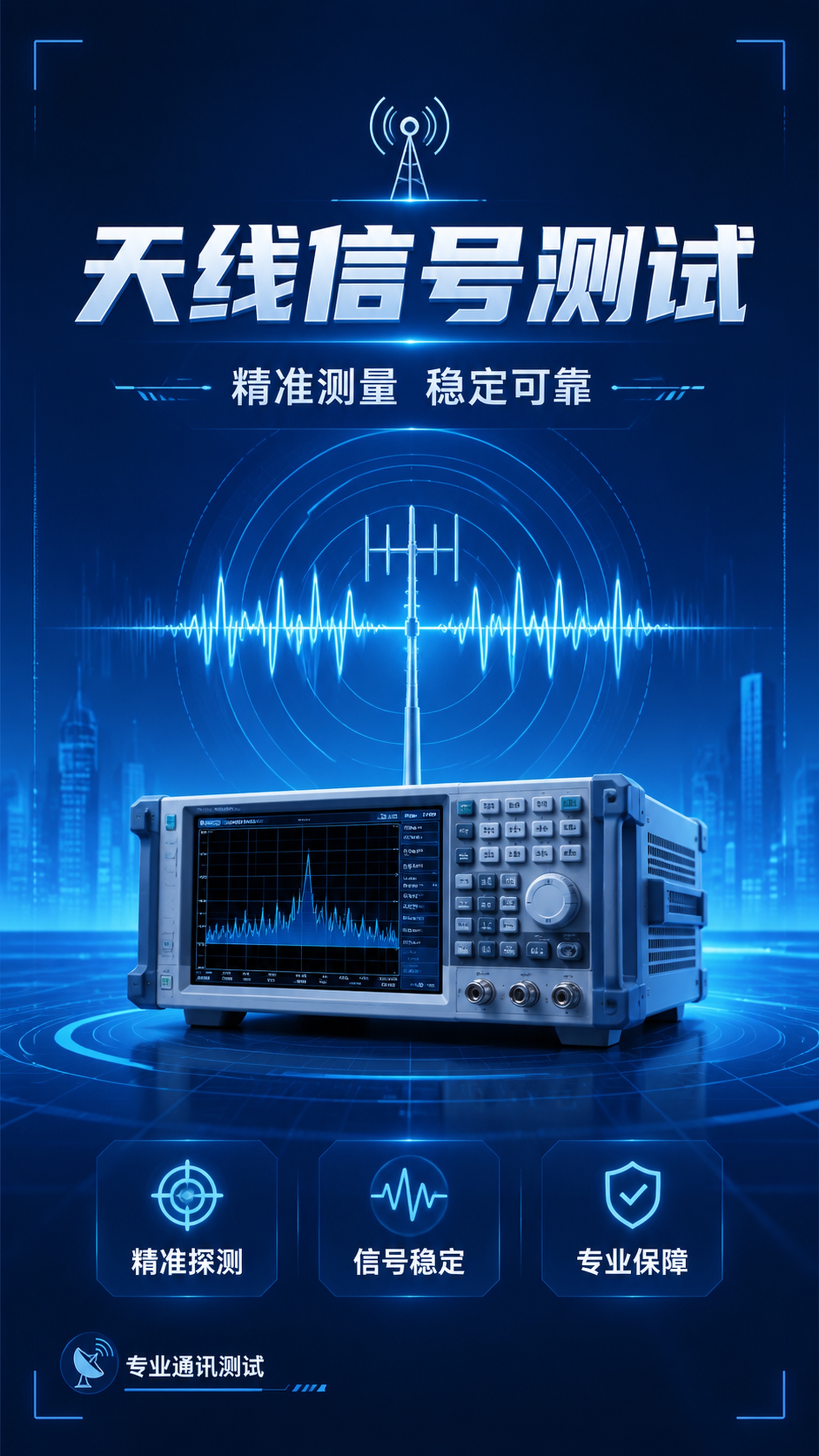 设计天线测试海报 - 图片创意预览