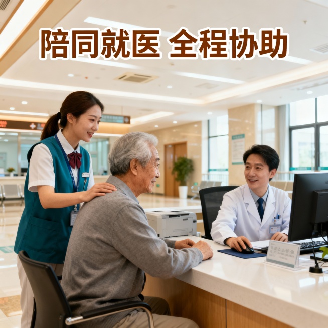 做一套关于助急服务的主图*1张+轮播图*3张+具体服务项目：陪同外出预览效果
