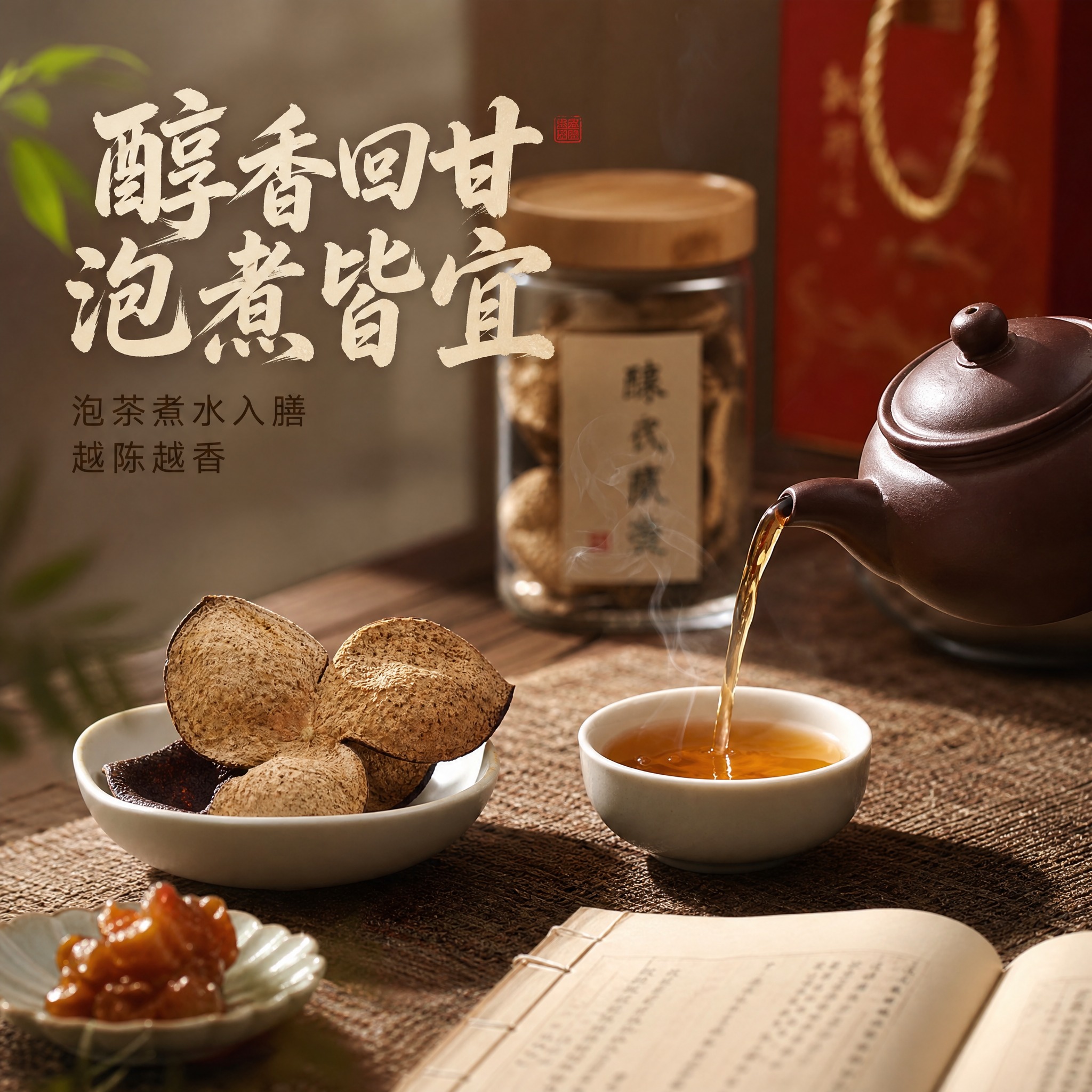 [主图-4] 场景体验 醇香回甘泡煮皆宜主题。 [统一基调]… - 图片创意预览