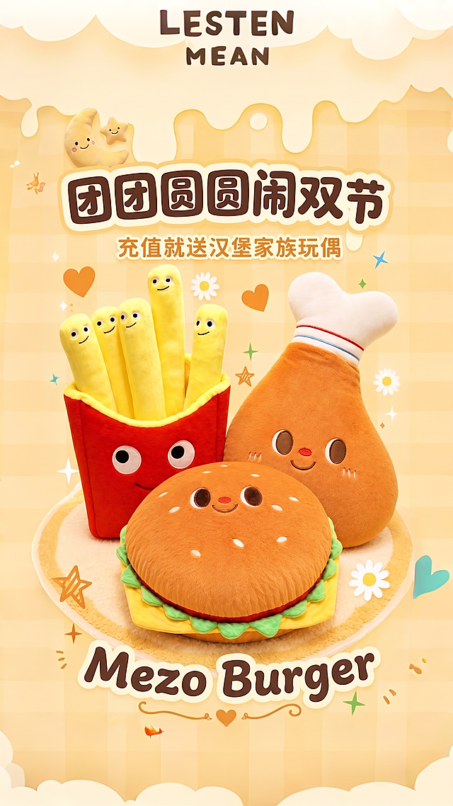把底下的英文改成”Mezo Burger",a把文字上面的兔子去掉