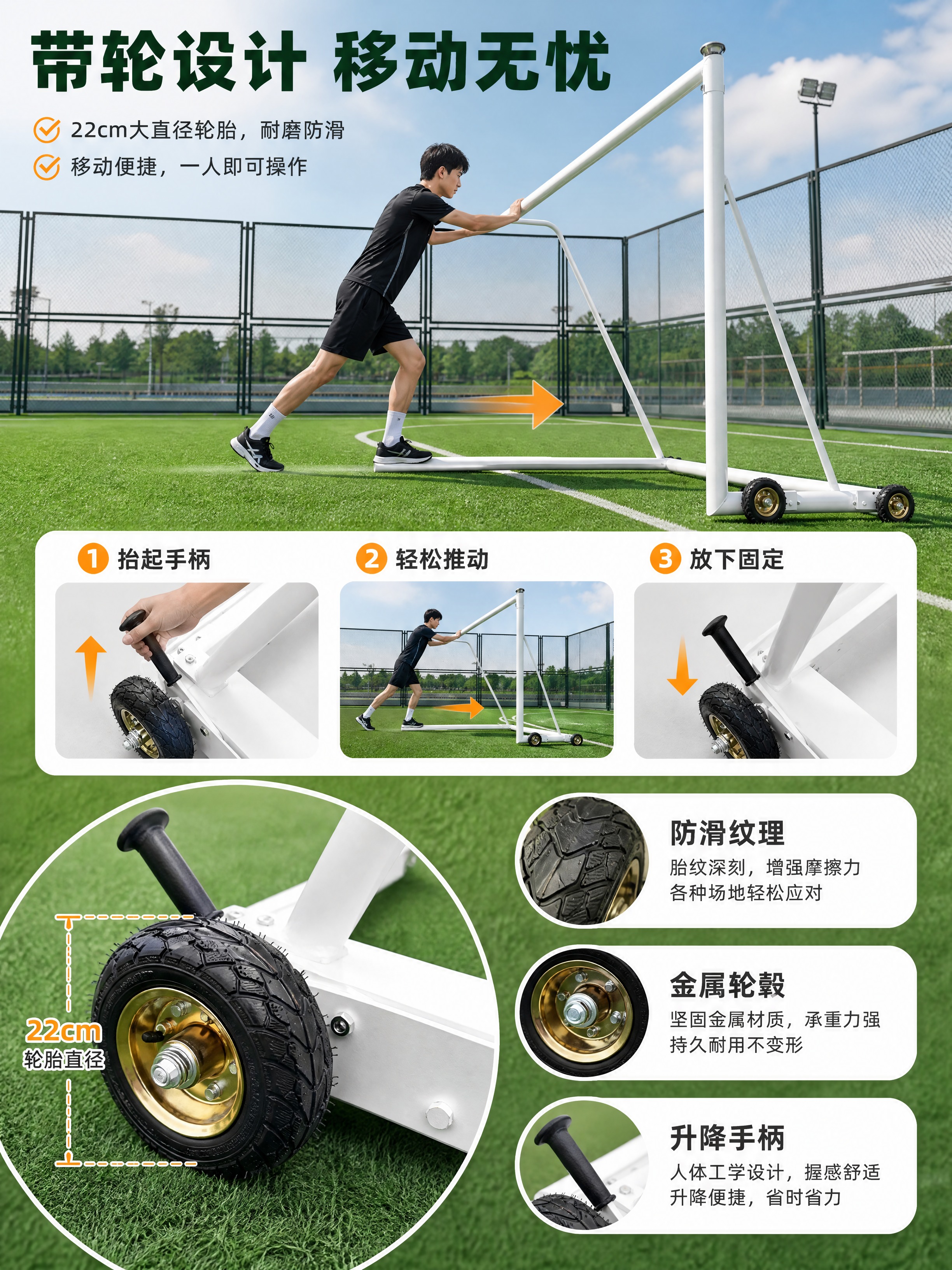 [商品] 使用【图6】底座滚轮细节图+【图4】足球门侧面图；保… - 图片创意预览