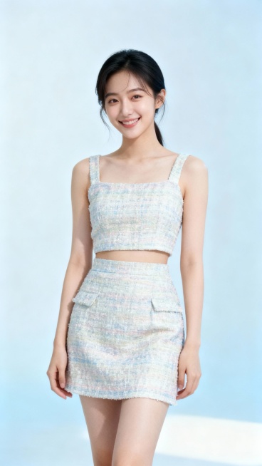 生成30张漂亮小姐姐全身照片，穿超短裙的，单张单张，不要合集预览效果