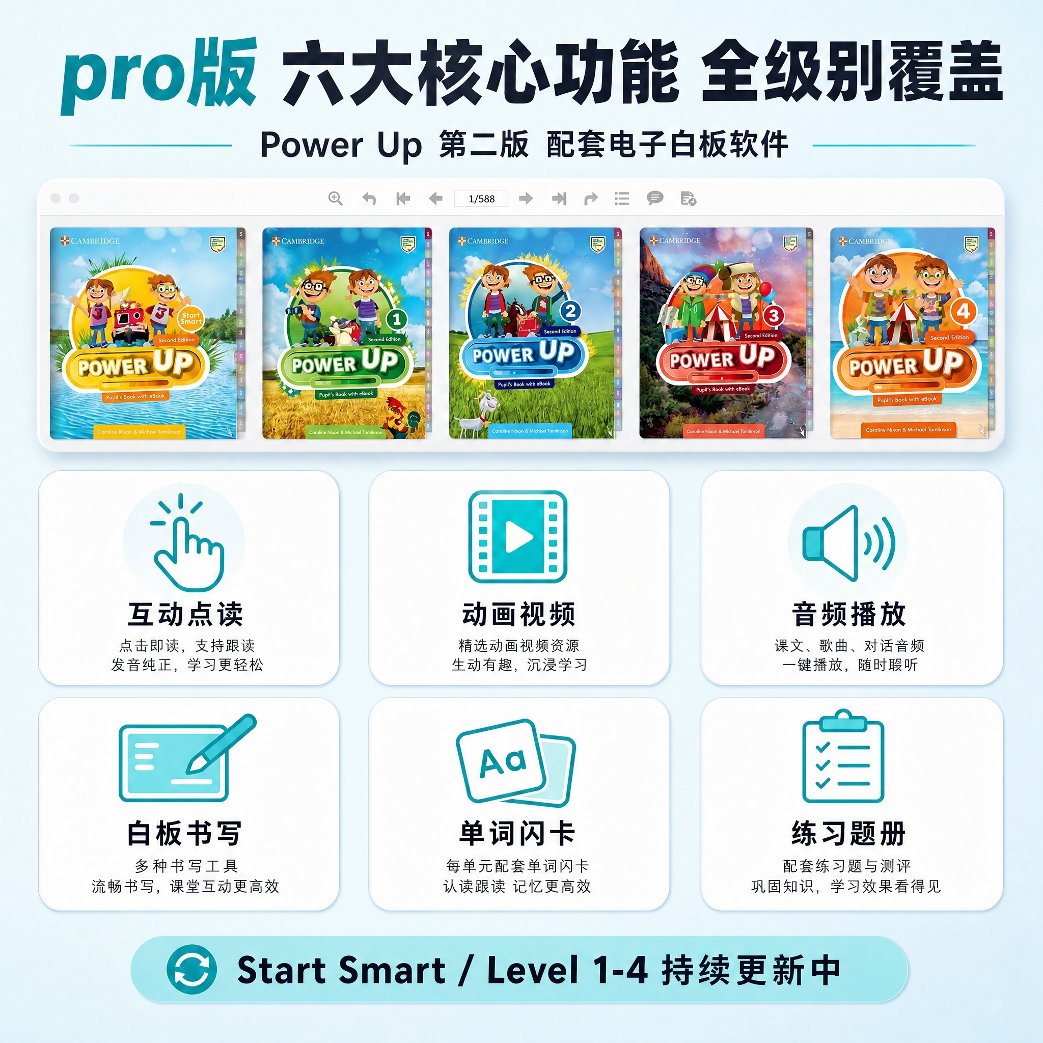 将图中第二行中间的"游戏活动"卡片替换为"单词闪卡"功能卡片。… - 图片创意预览