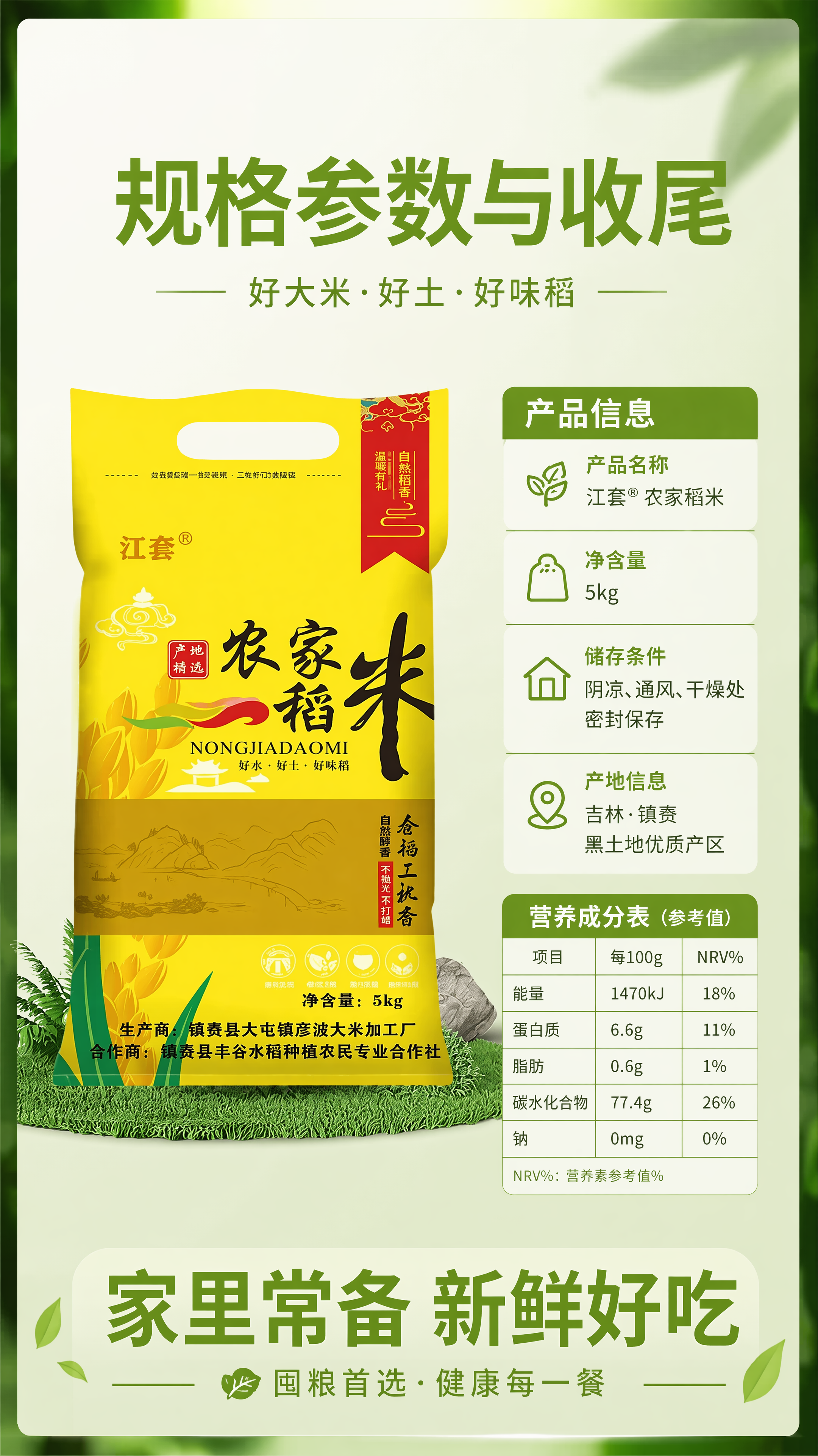 [第8屏] 规格参数与收尾，本屏使用【图1】做主体。左侧放包装… - 图片创意预览