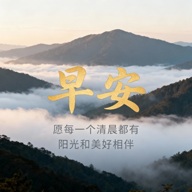 生成28张差异化的问候图片，1：1，或者3：4，文字主体是”早安“或”早上好“或“周二，你好”需要放大一点，排版和字体跟其他祝福语不一样一点，祝福语的字数20个字左右，画面可以是风景，或是人物，或是唯预览效果
