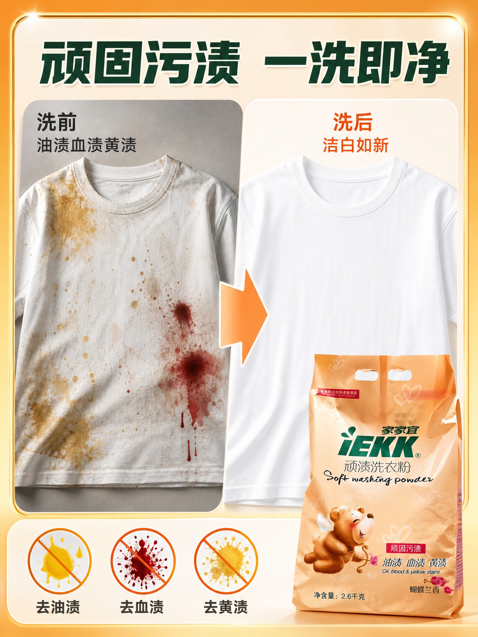 [主图-2] 核心卖点 去顽固污渍效果证明 前后对比 [统一基… - 图片创意预览
