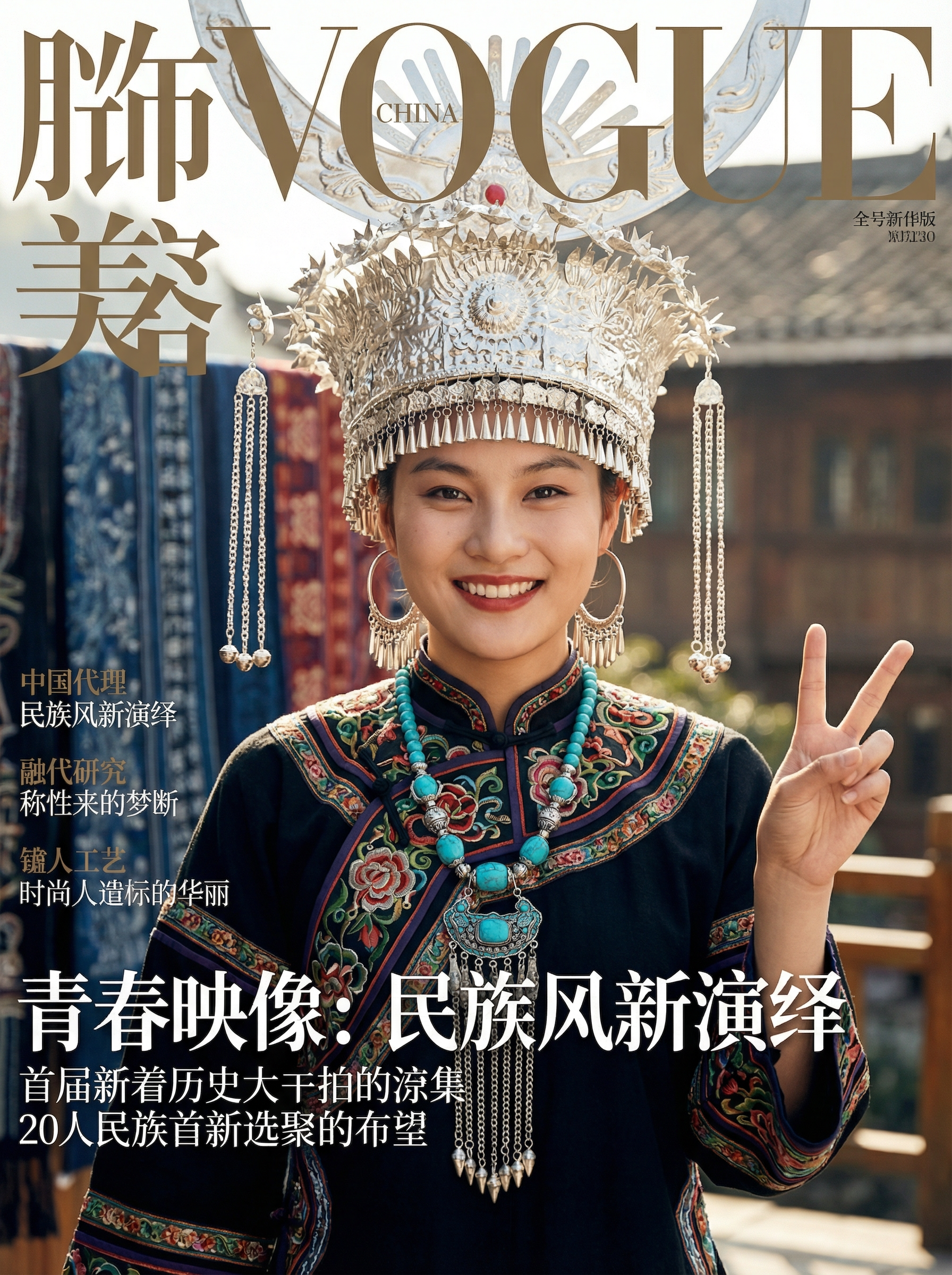 图中女性20岁，10张中国时尚杂志封面风格的照片，半身照，要有… - 图片创意预览
